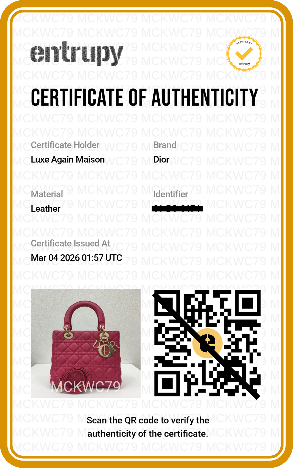 Preowned CHRISTIAN DIOR Lady Dior Cannage Leather Medium Pink | Luxe Again Maison
