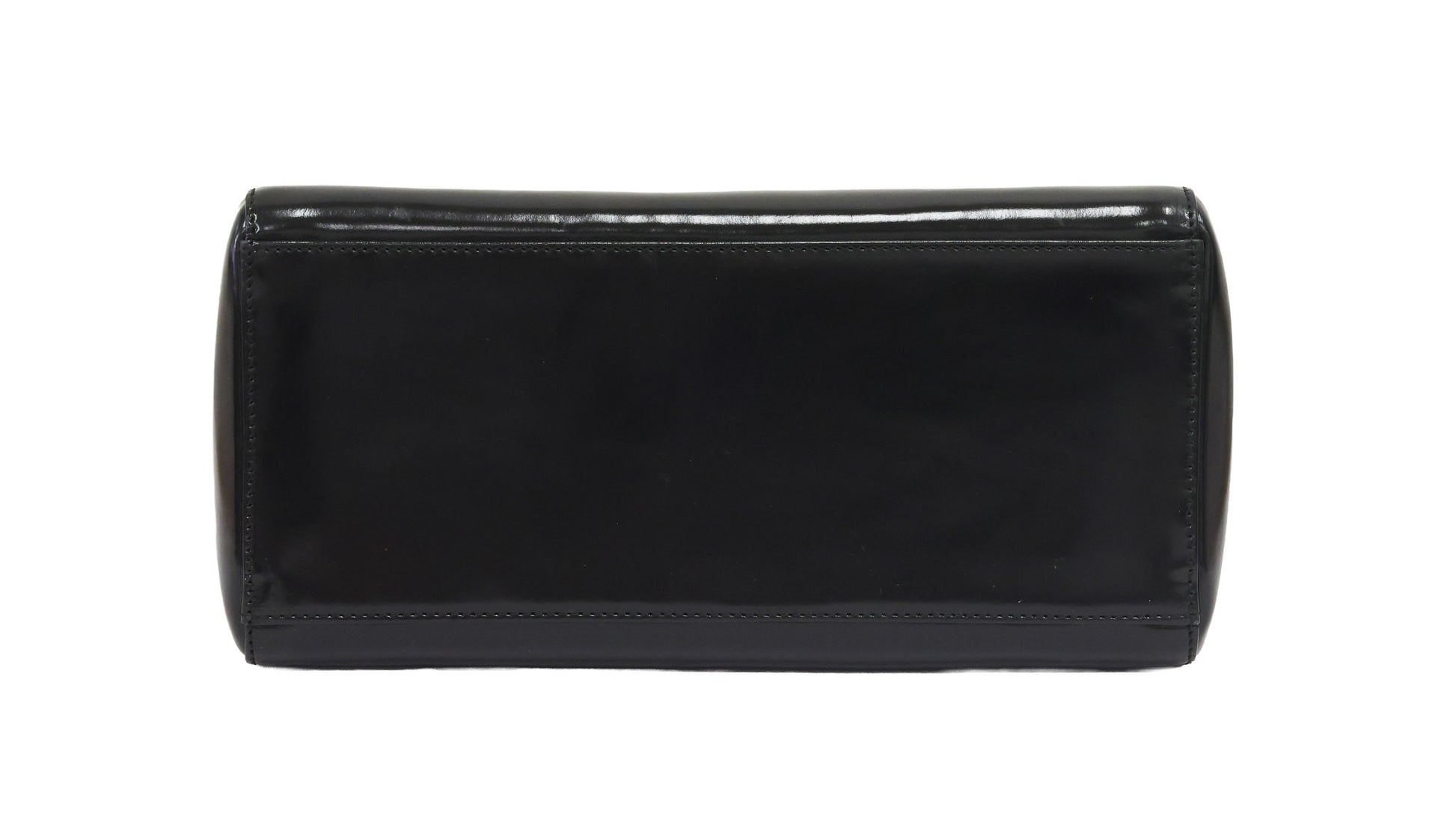 Preloved CHRISTIAN DIOR Lady Dior Patent Leather Black Medium Bag | Luxe Again Maison