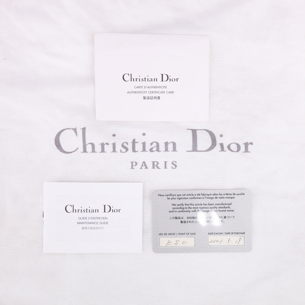 Preloved CHRISTIAN DIOR Lady Dior Patent Leather Black Medium Bag | Luxe Again Maison