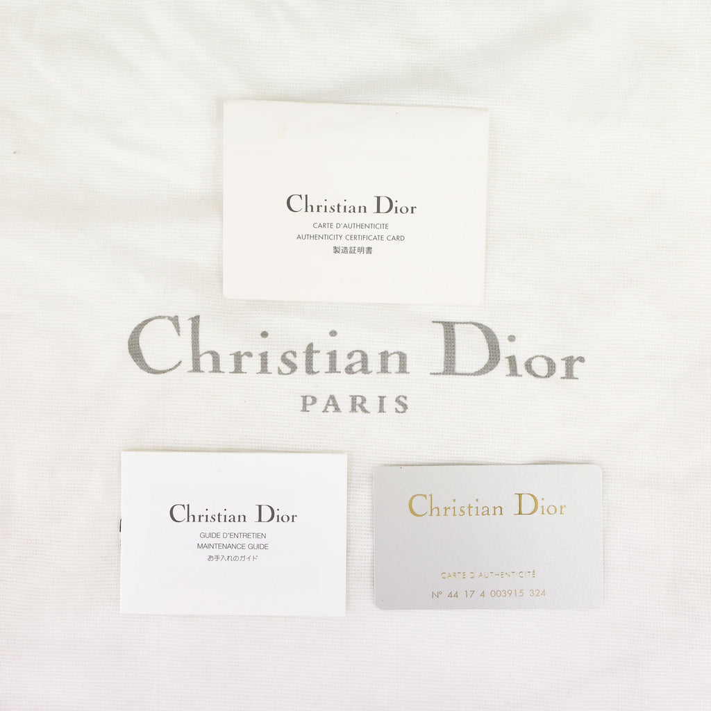 Preloved CHRISTIAN DIOR Lady Dior Patent Leather Black Medium Bag | Luxe Again Maison