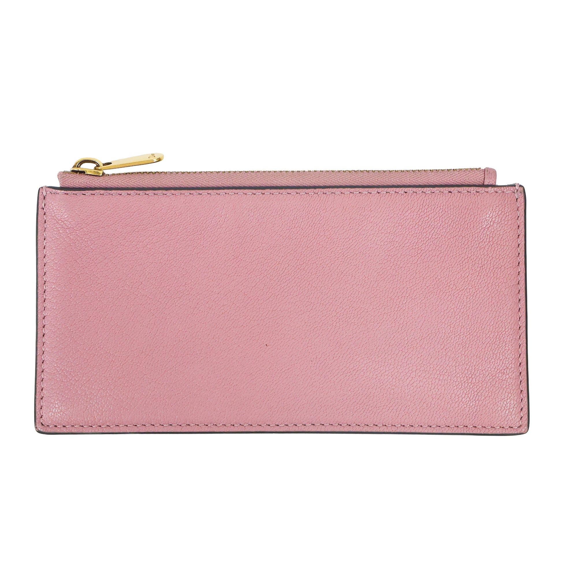 Preloved CHRISTIAN DIOR Saddle Long Leather Chain Wallet Pink | Luxe Again Maison