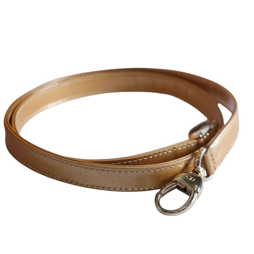 Preloved CHRISTIAN DIOR Trotter Lady Dior 2 Way Suede Yellow Medium | Luxe Again Maison