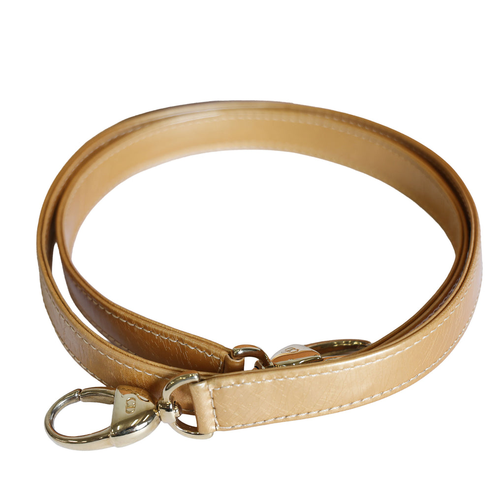 Preloved CHRISTIAN DIOR Trotter Lady Dior 2 Way Suede Yellow Medium | Luxe Again Maison