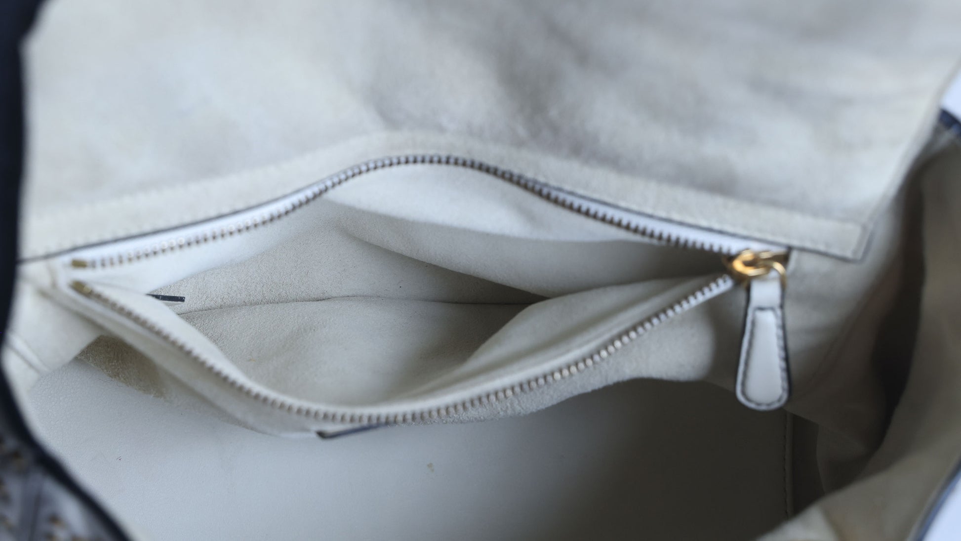 Preowned CHRISTIAN DIOR White Medium Lambskin Cannage Studded Supple Lady Dior | Luxe Again Maison