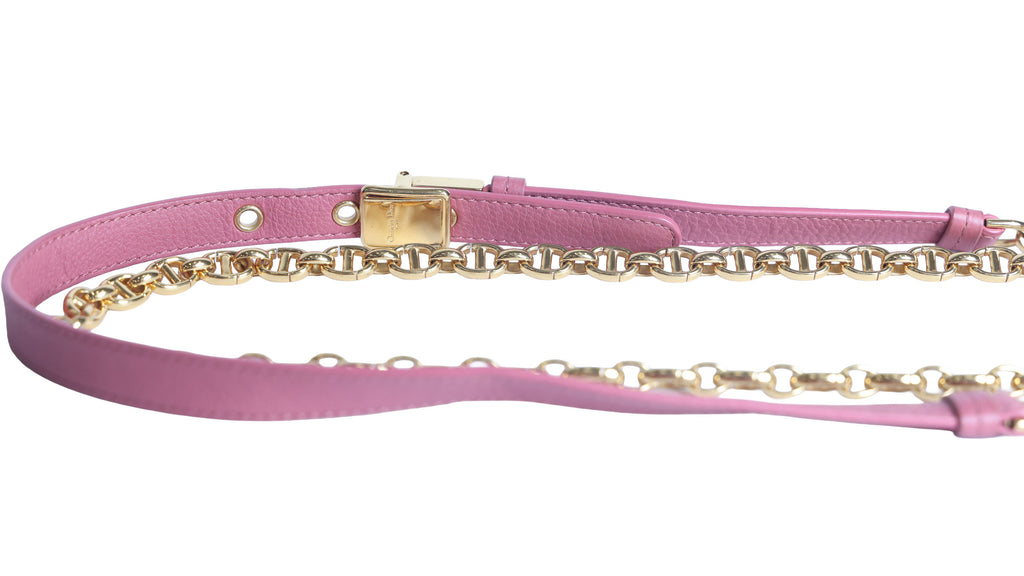 Preloved CHRISTIAN DIOR Caro Micro Leather Pink Shoulder Bag | Luxe Again Maison