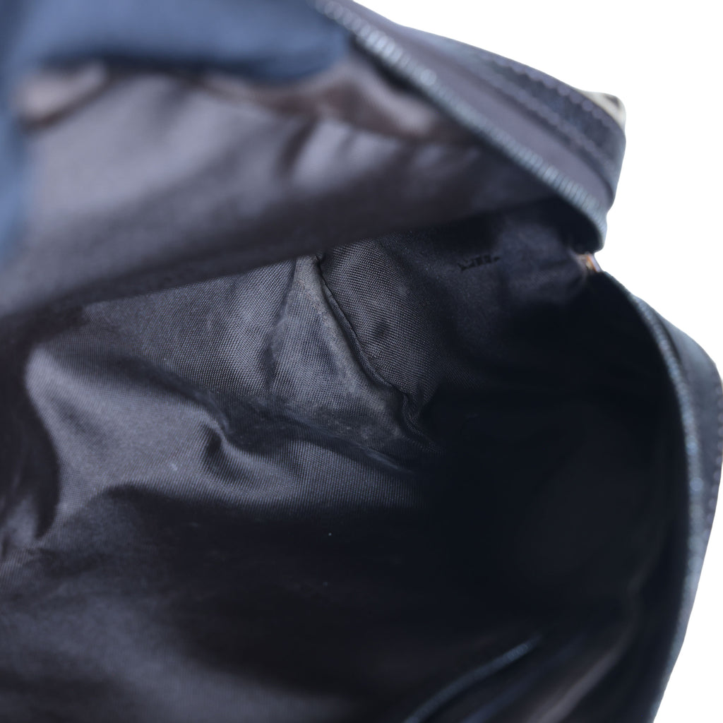 Preloved FENDI 20th Century Zucchino Canvas x Leather Handbag Brown | Luxe Again Maison