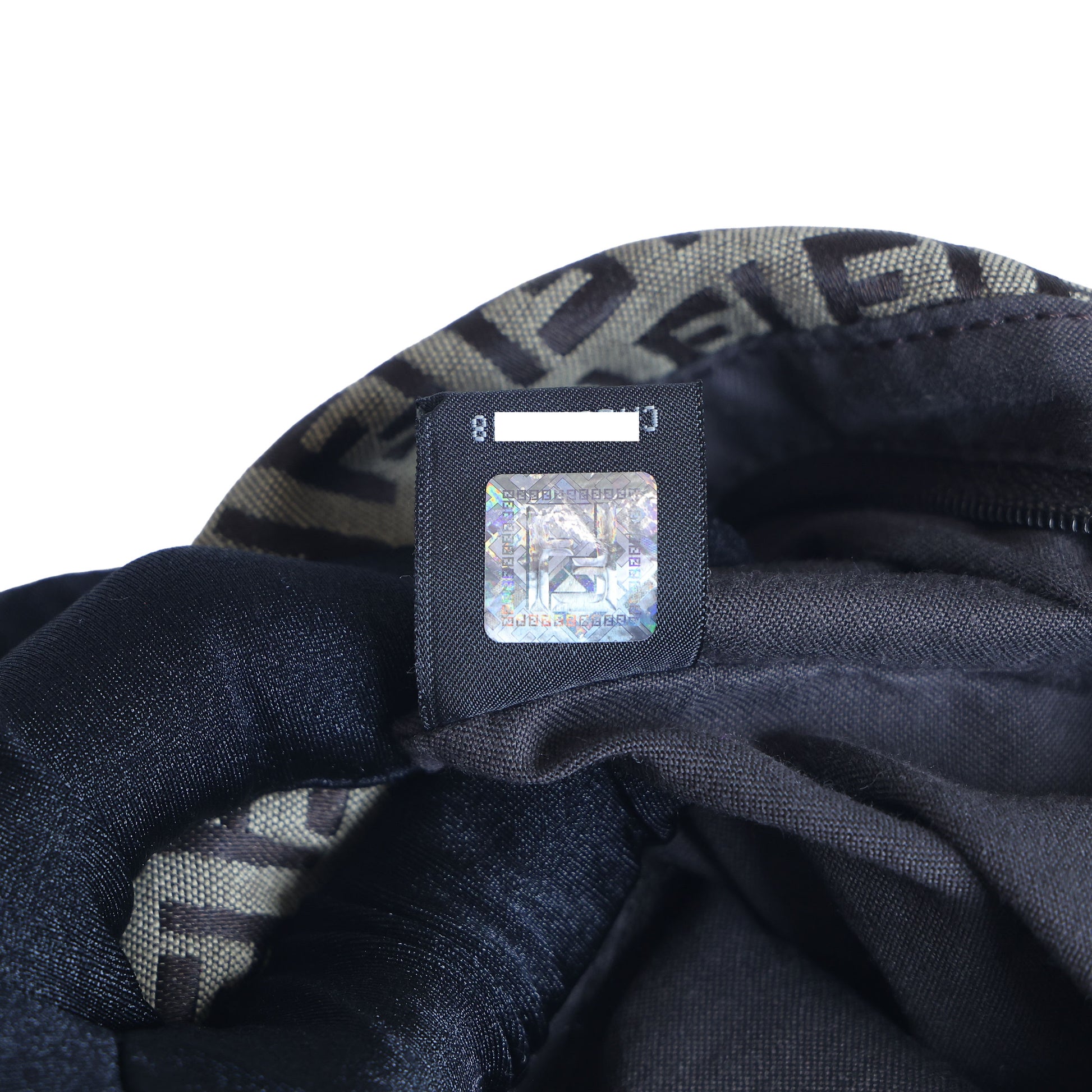 Preloved FENDI Yellow / Brown Zucchino Canvas x Leather Large Studded Mama Forever Shoulder Bag | Luxe Again Maison