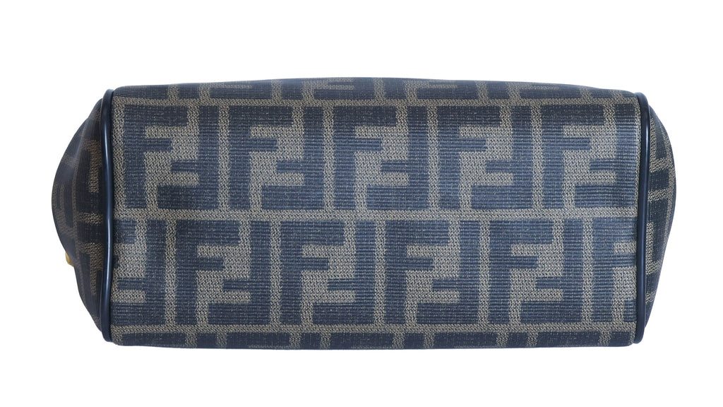 Preloved FENDI Zucca PVC Leather 2 Way Handbag Brown | Luxe Again Maison