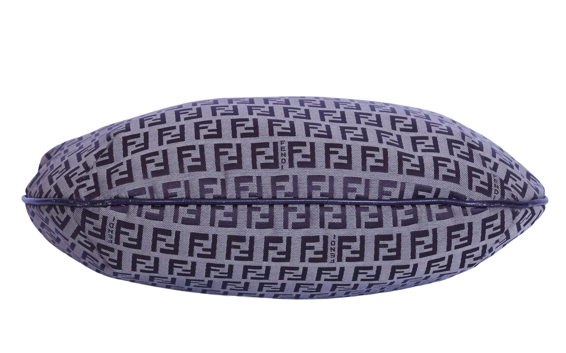 Preloved FENDI Zucchino Canvas x Leather Shoulder Bag Brown | Luxe Again Maison