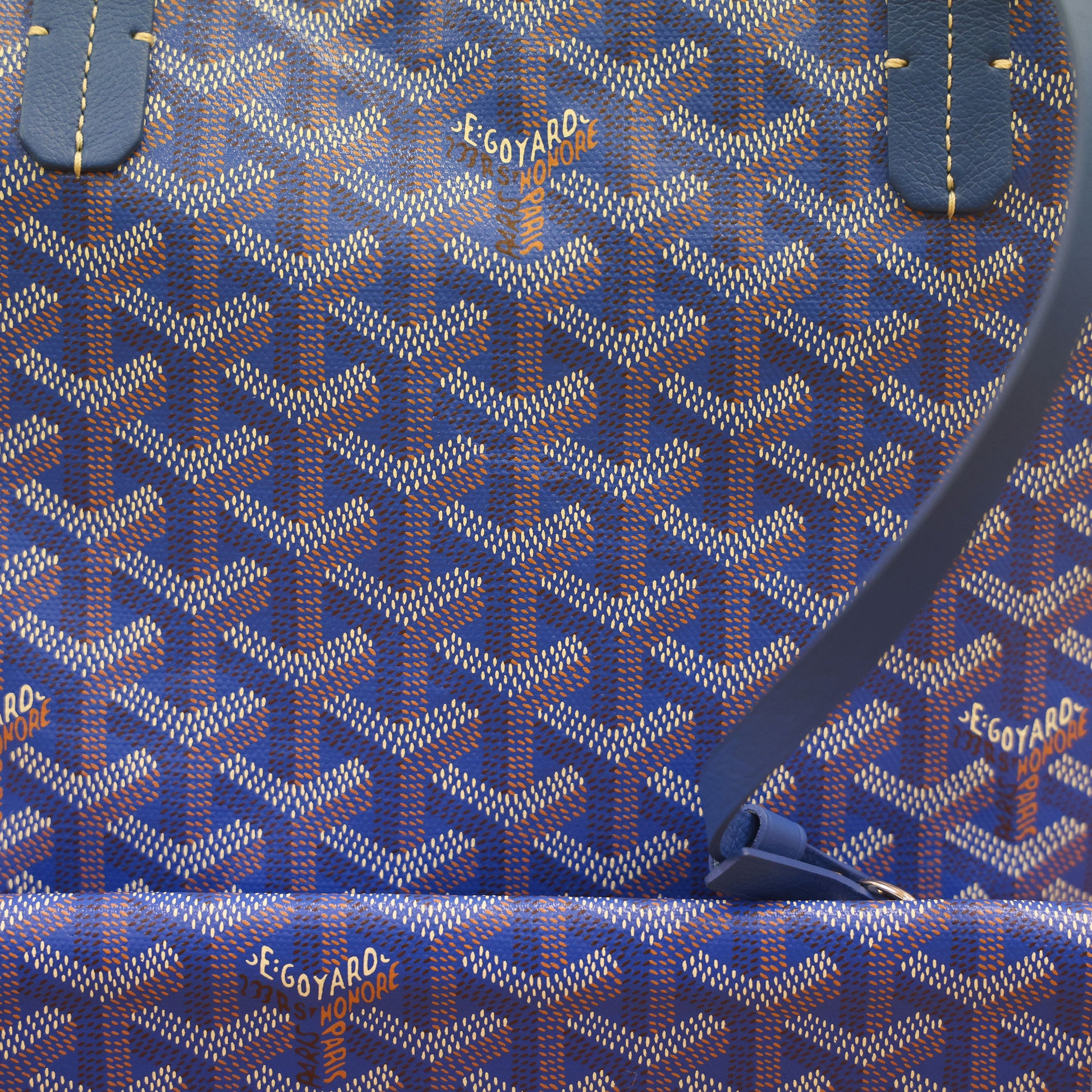 Preloved GOYARD St Louis PM Tote Blue Bag | Luxe Again Maison