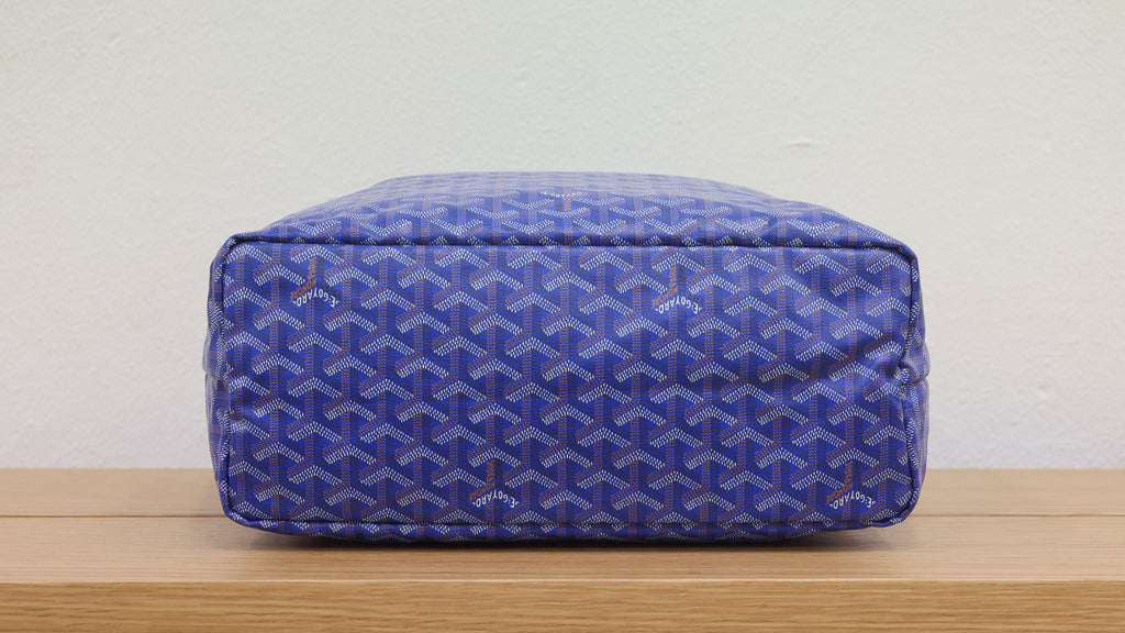 Preloved GOYARD St Louis PM Tote Blue Bag | Luxe Again Maison