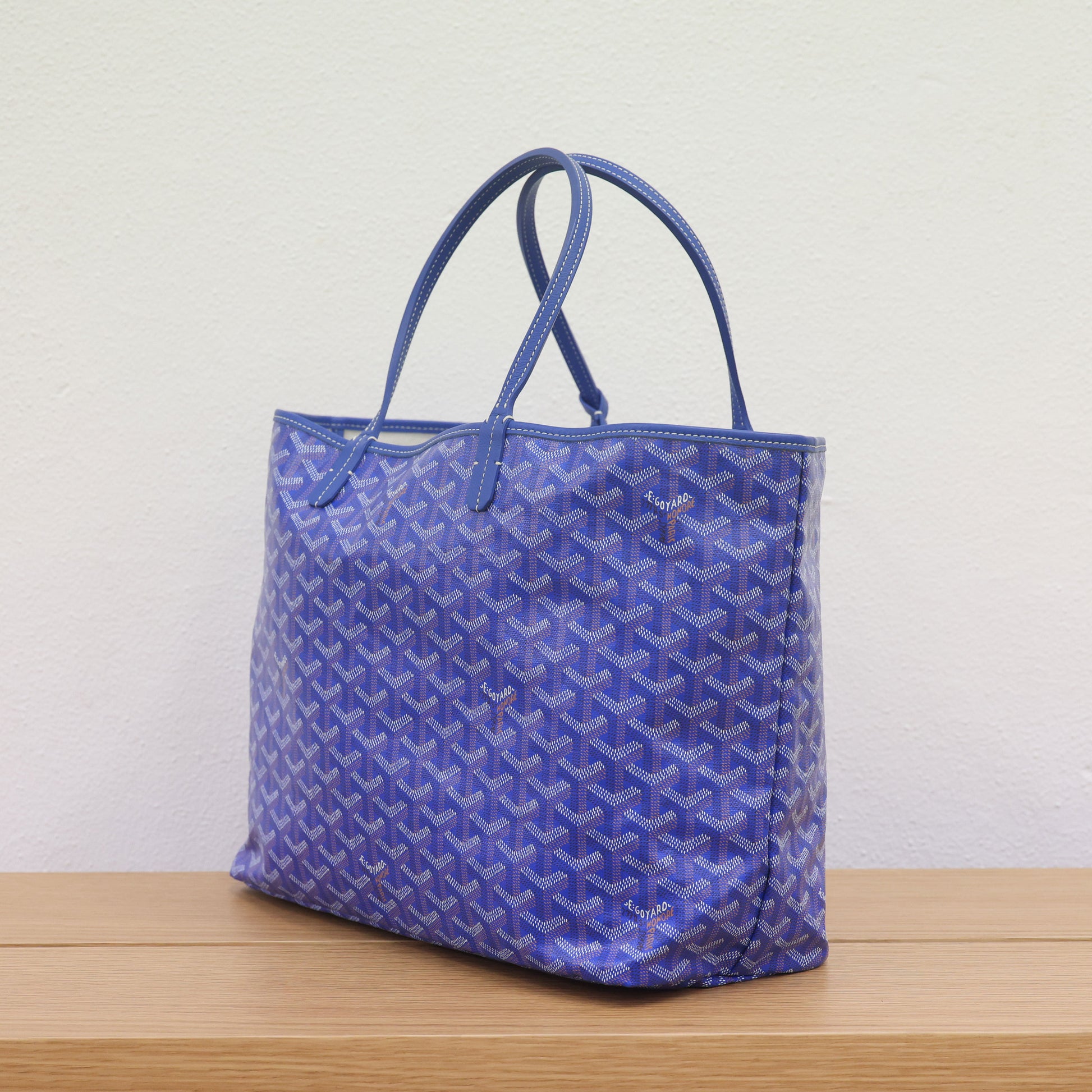 Preloved GOYARD St Louis PM Tote Blue Bag | Luxe Again Maison