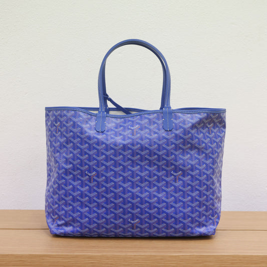 Preloved GOYARD St Louis PM Tote Blue Bag | Luxe Again Maison