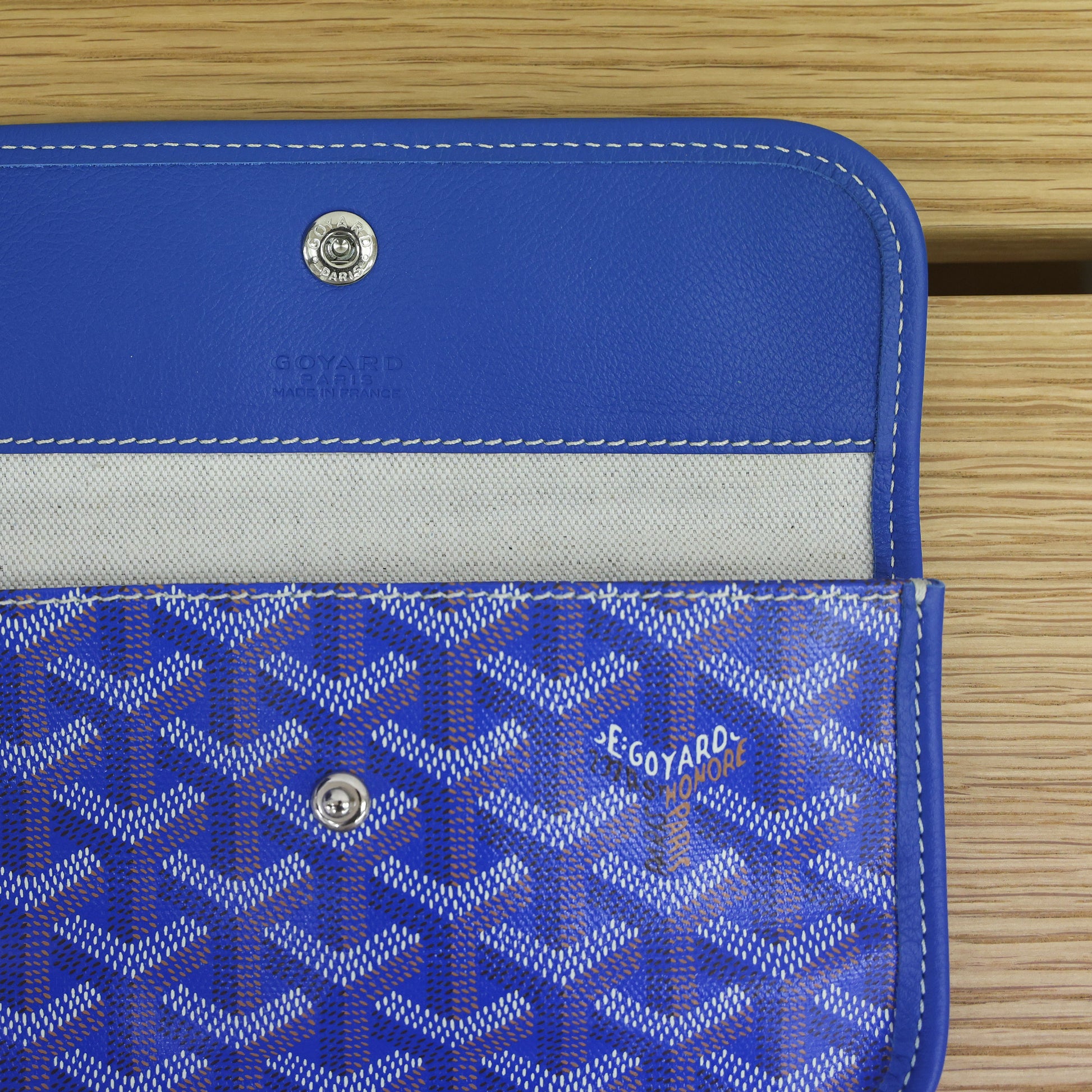 Preloved GOYARD St Louis PM Tote Blue Bag | Luxe Again Maison