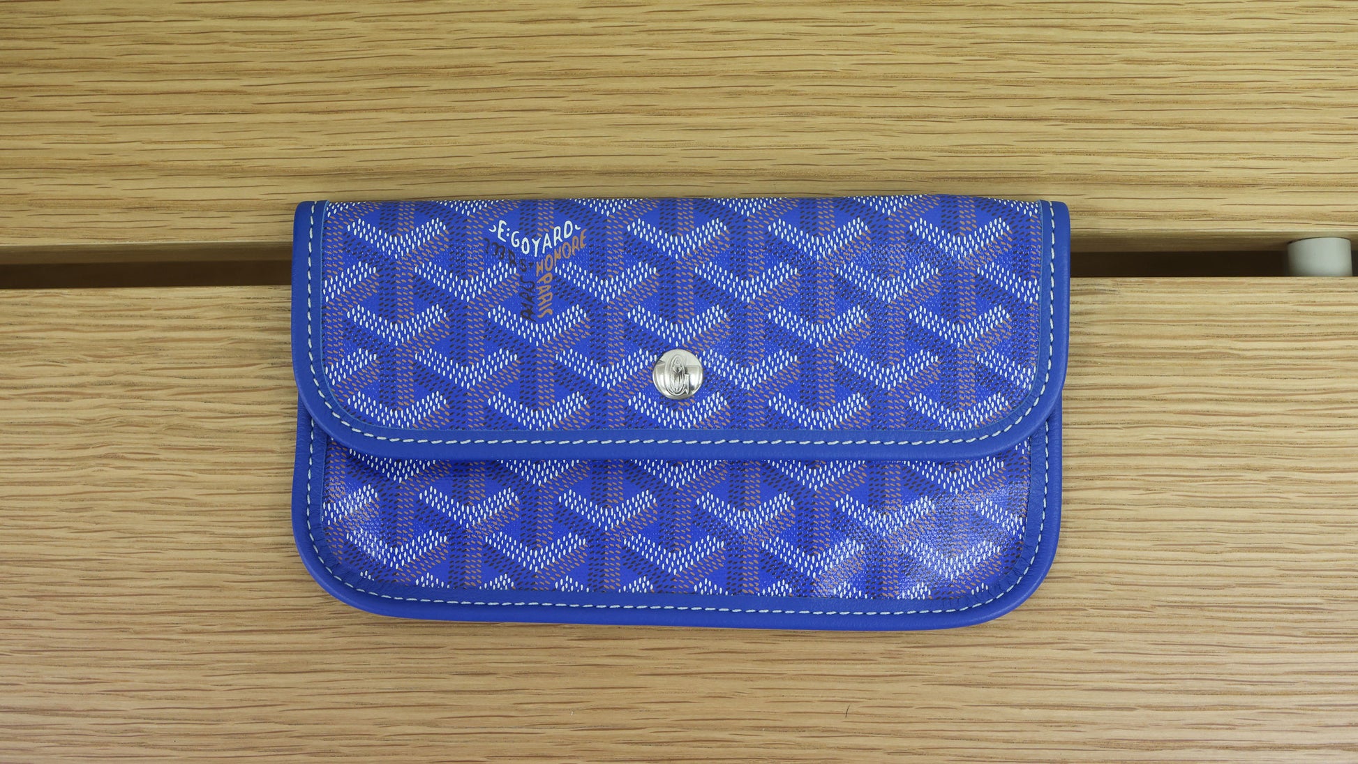 Preloved GOYARD St Louis PM Tote Blue Bag | Luxe Again Maison