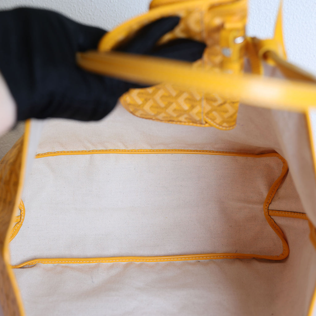 Preloved GOYARD St Louis PM Tote Yellow Bag | Luxe Again Mason