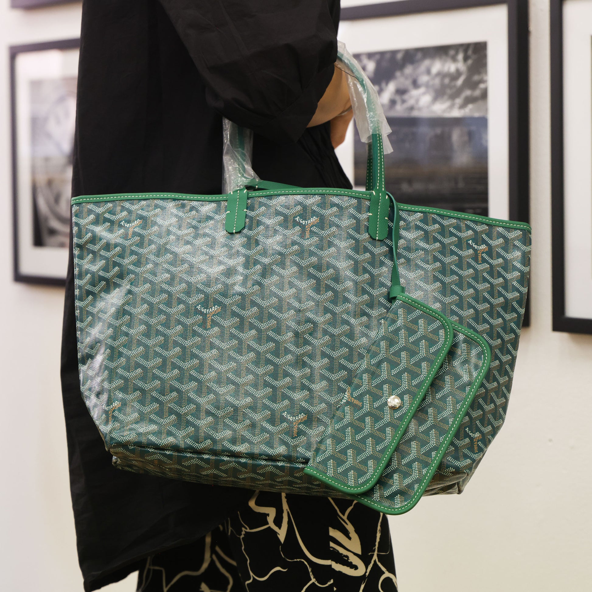 Pre-owned GOYARD St Louis PM Tote Green | Luxe Again Maison 