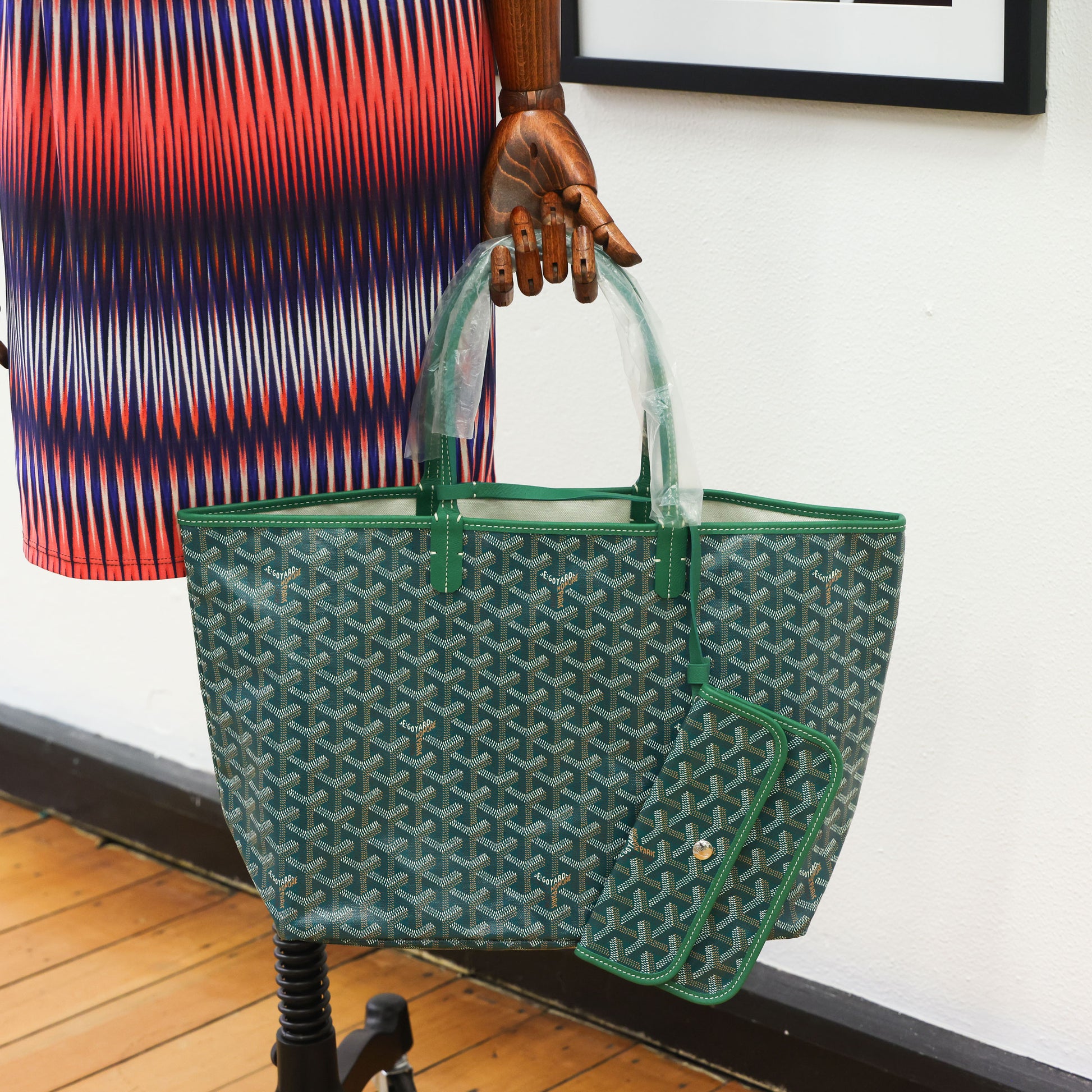 Pre-owned GOYARD St Louis PM Tote Green | Luxe Again Maison 