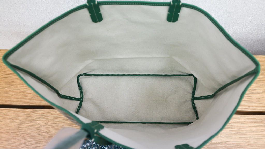 Pre-owned GOYARD St Louis PM Tote Green | Luxe Again Maison 