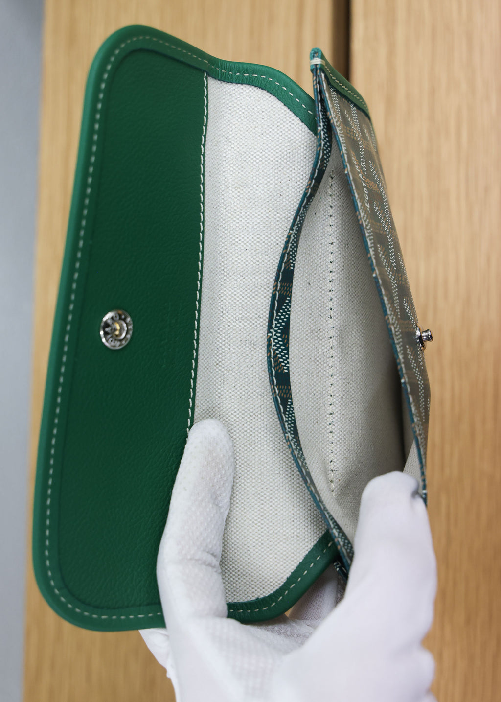 Pre-owned GOYARD St Louis PM Tote Green | Luxe Again Maison 