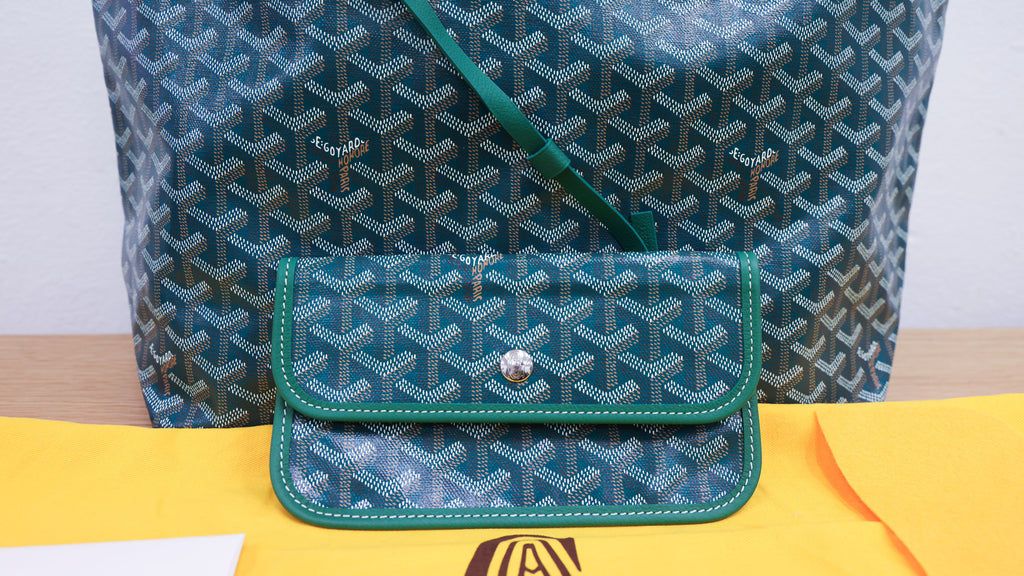 Pre-owned GOYARD St Louis PM Tote Green | Luxe Again Maison 