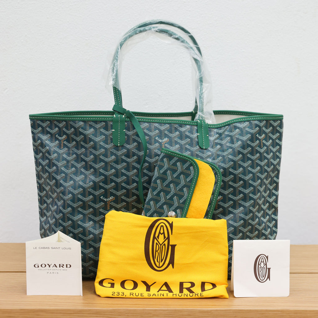 Pre-owned GOYARD St Louis PM Tote Green | Luxe Again Maison 