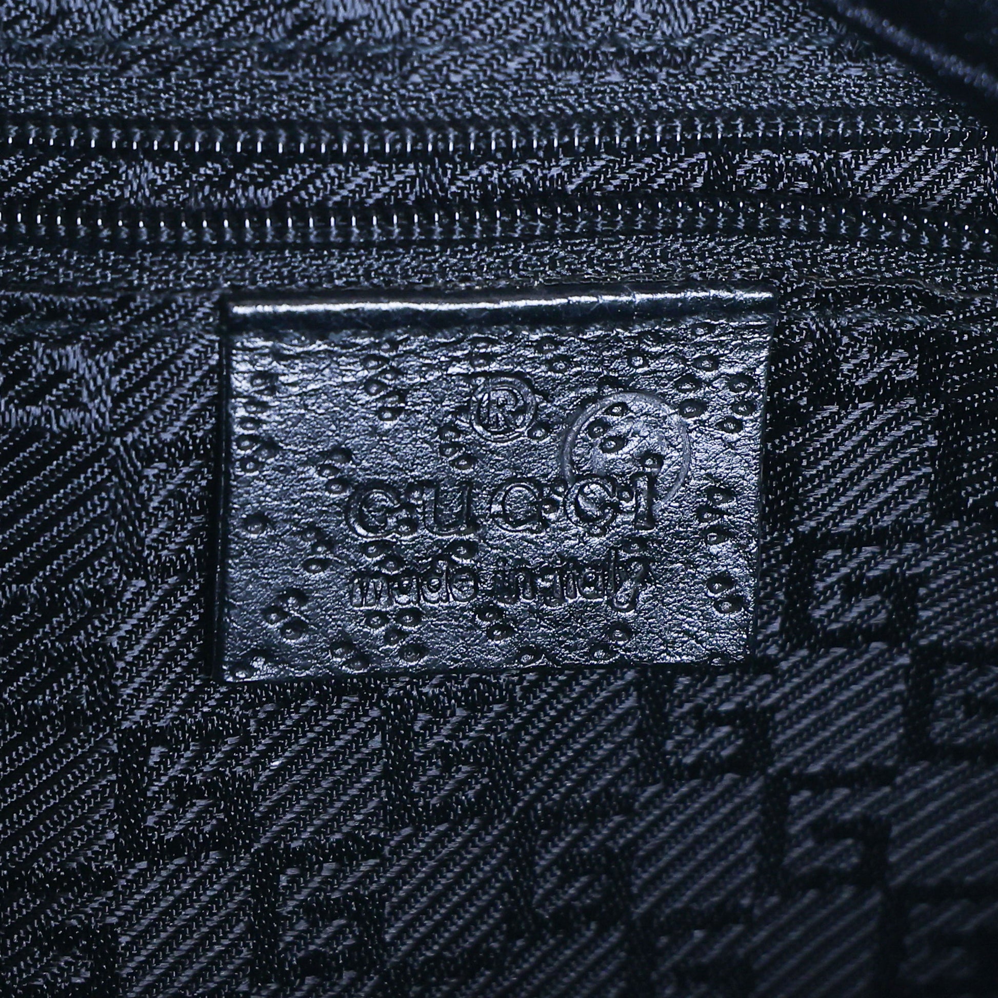 Preloved GUCCI Bamboo Jackie Canvas x Leather Shoulder Bag Black Brown | Luxe Again Maison