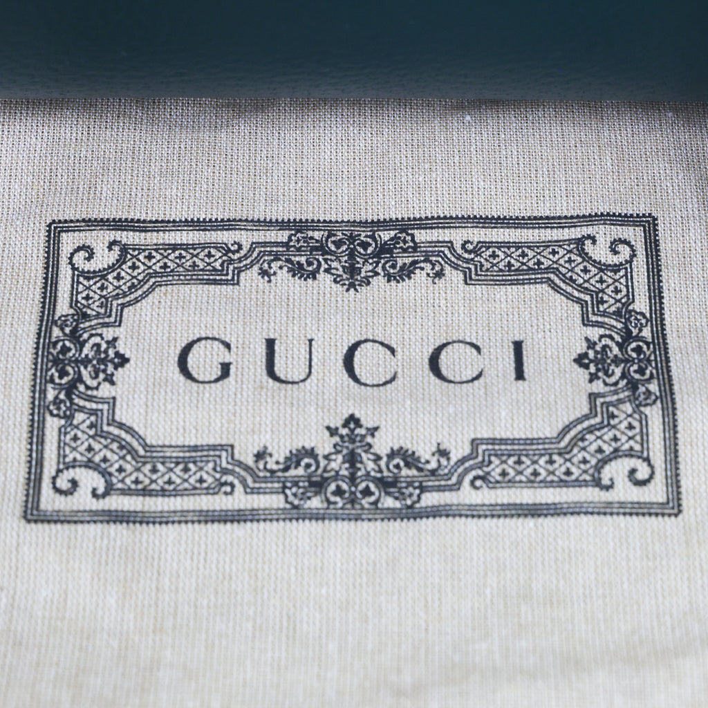 Preloved GUCCI Double G Diana Bamboo Medium Tote Green | Luxe Again Maison