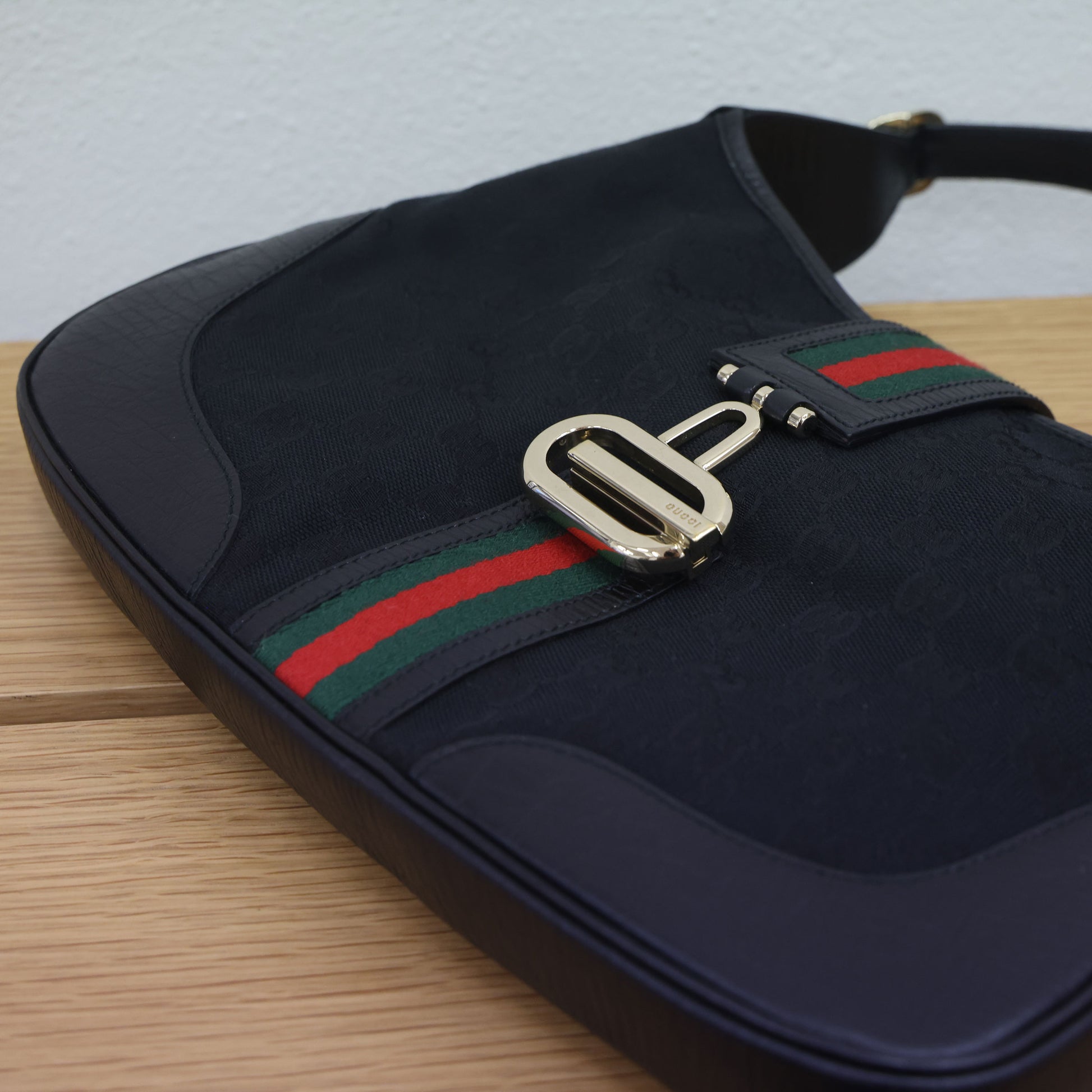 Preloved GUCCI GG Canvas Jackie Web Sherry Line Shoulder Bag 130779 | Luxe Again Maison