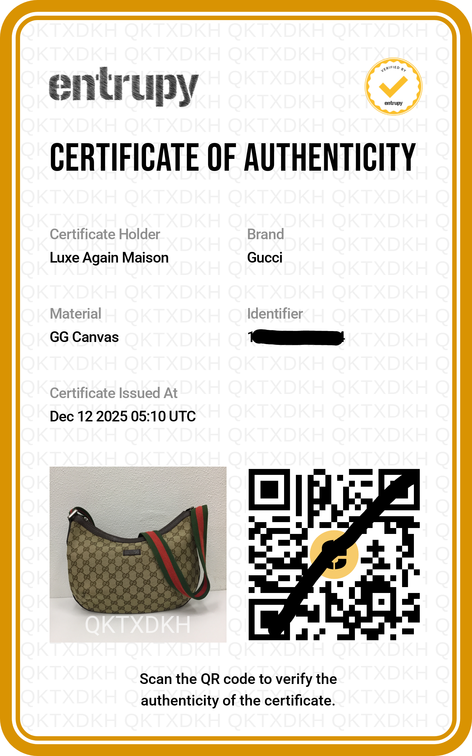 Preloved GUCCI GG Canvas Web Stripe Shoulder Bag Half Moon Half Hobo Brown | Luxe Again Maison