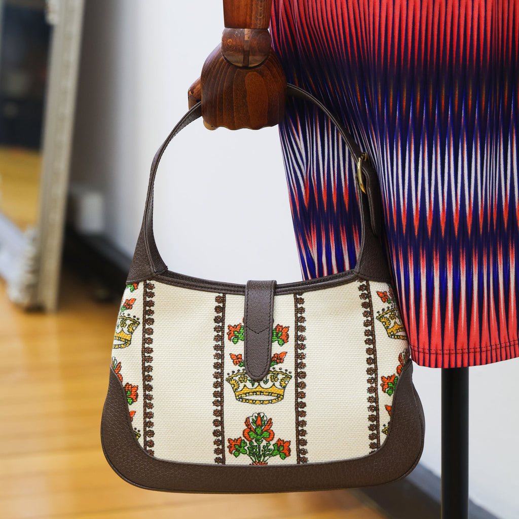 Pre-owned GUCCI Jackie 1961 Small E Barrier & W Griffin The R Crown 636706 Bag | Luxe Again Maison