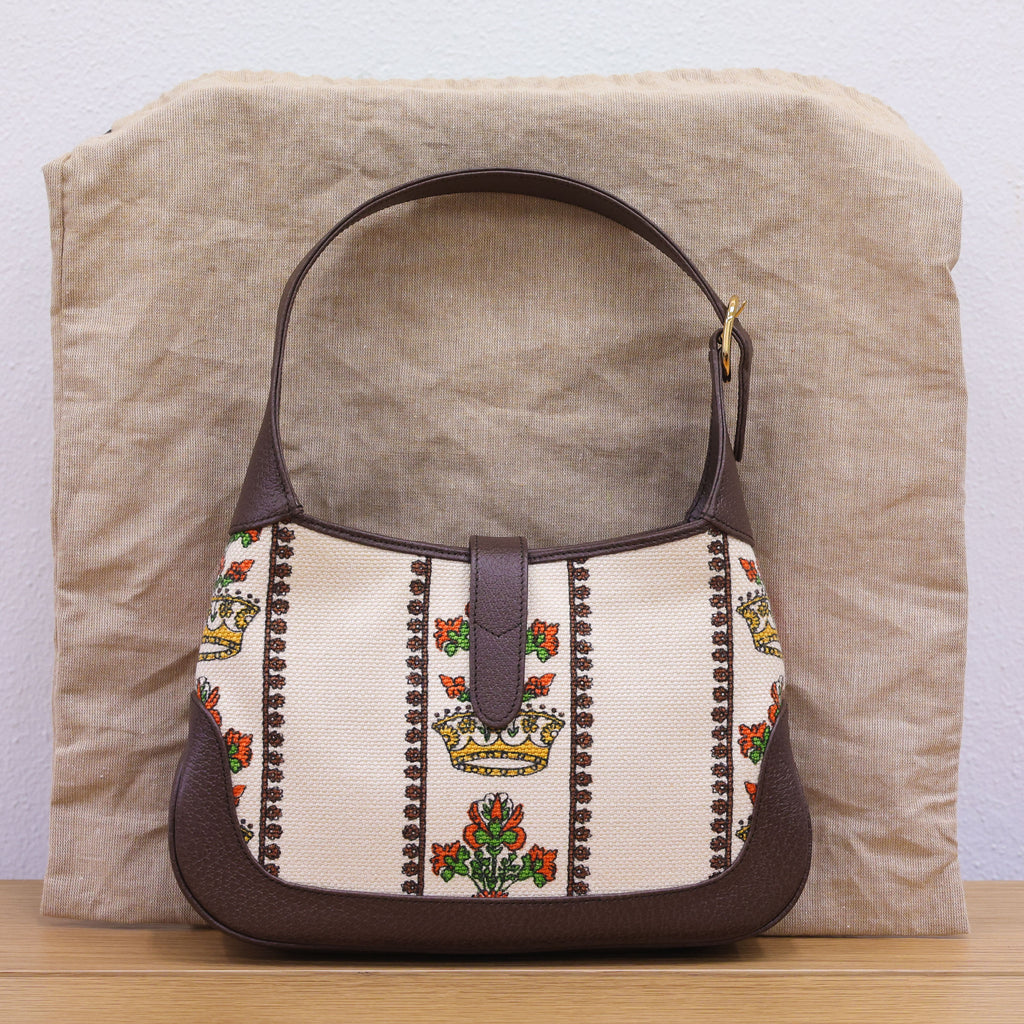Pre-owned GUCCI Jackie 1961 Small E Barrier & W Griffin The R Crown 636706 Bag | Luxe Again Maison