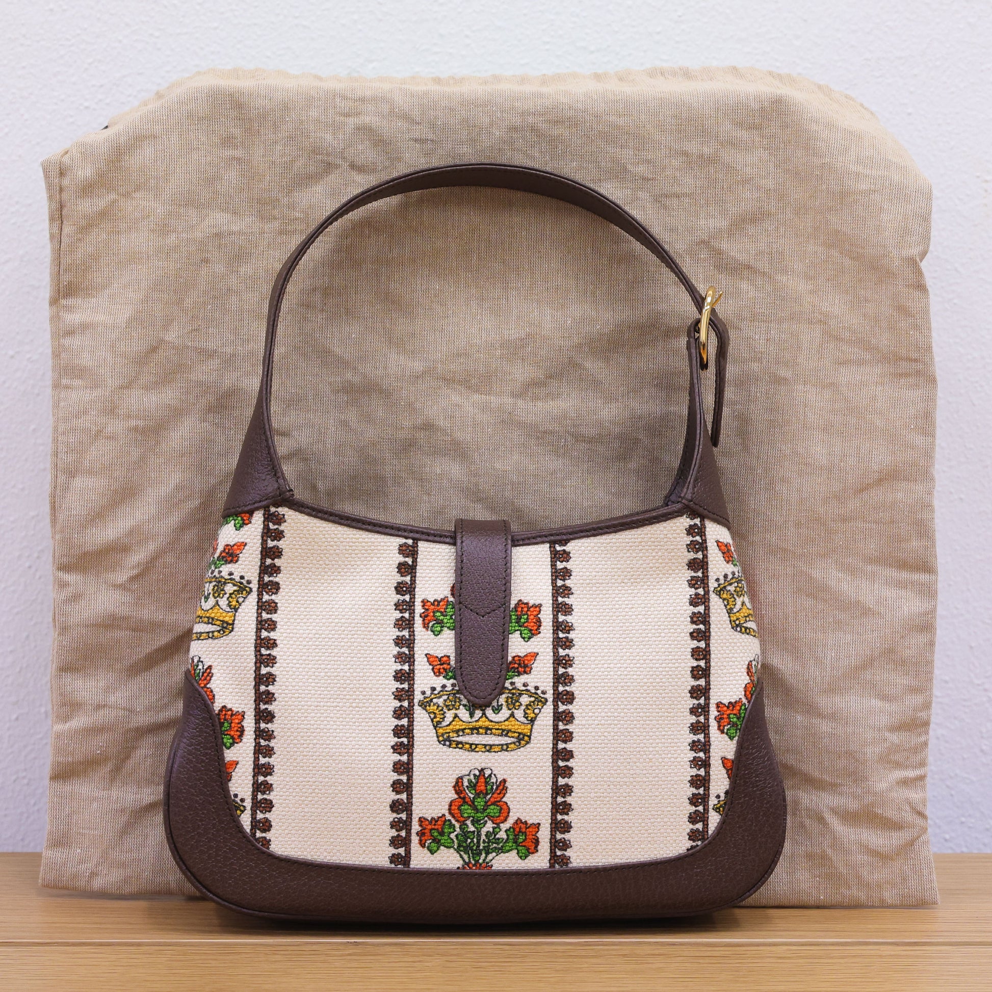 Pre-owned GUCCI Jackie 1961 Small E Barrier & W Griffin The R Crown 636706 Bag | Luxe Again Maison