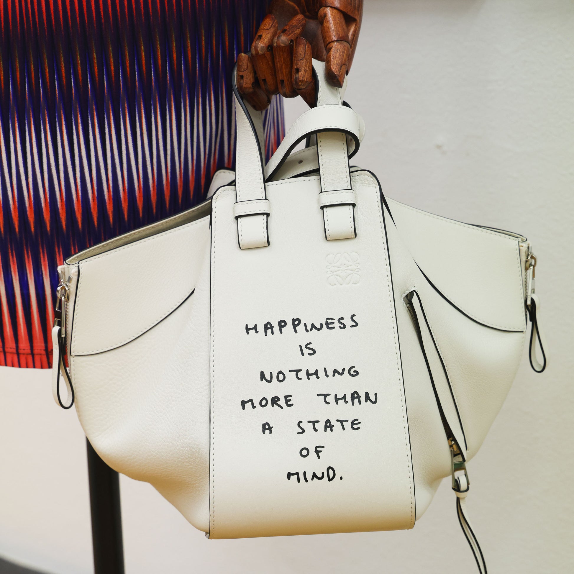 Pre-owned Loewe x Joe Brainard Hammock Bag - Small Eggshell Leather | Luxe Again Maison