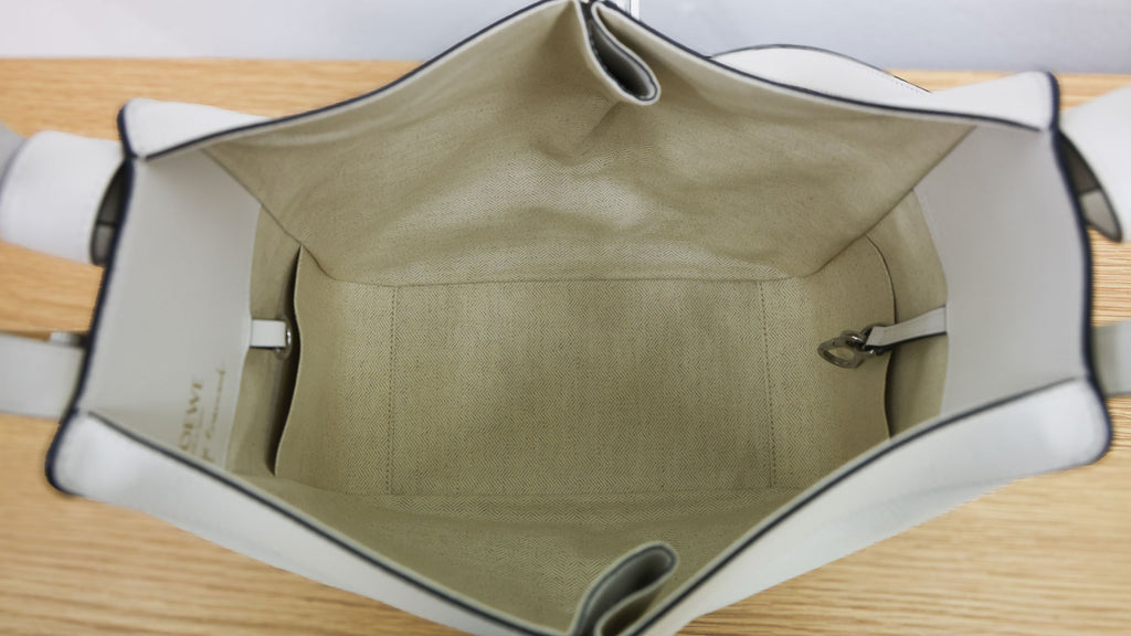 Pre-owned Loewe x Joe Brainard Hammock Bag - Small Eggshell Leather | Luxe Again Maison