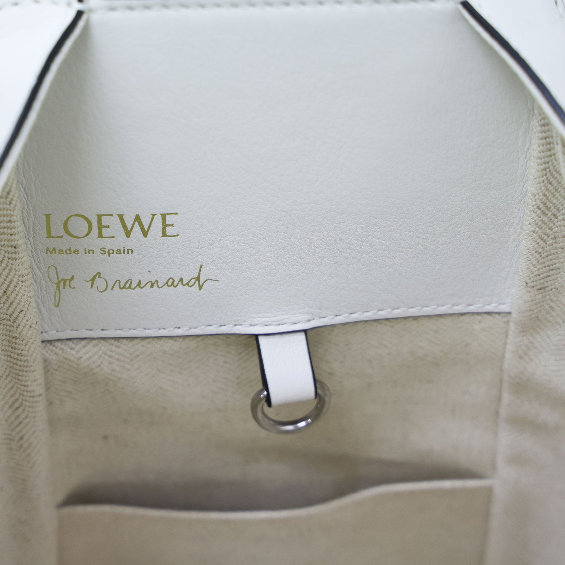 Pre-owned Loewe x Joe Brainard Hammock Bag - Small Eggshell Leather | Luxe Again Maison