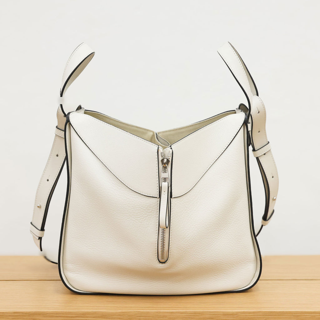 Pre-owned Loewe x Joe Brainard Hammock Bag - Small Eggshell Leather | Luxe Again Maison