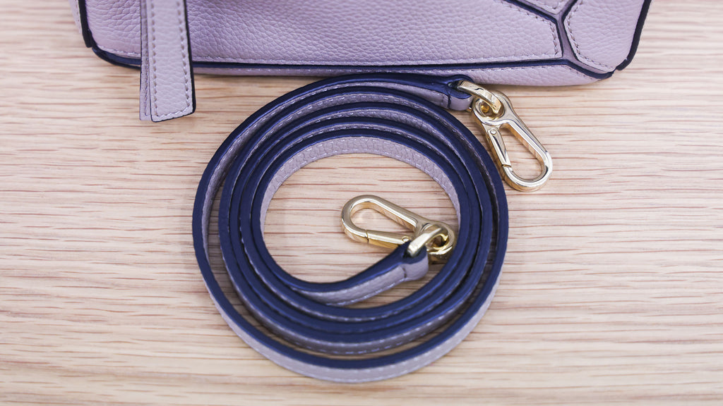 Second hand LOEWE Puzzle Edge Mini Leather Beige 2 Way Hand Bag | Luxe Again Maison