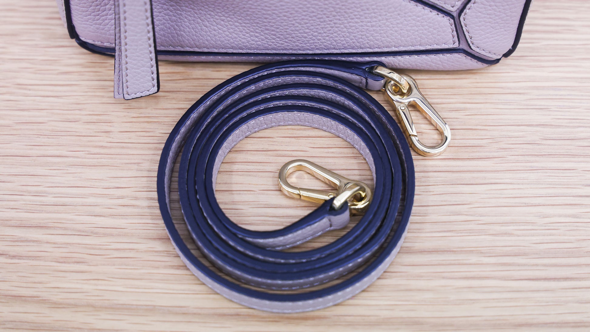 Second hand LOEWE Puzzle Edge Mini Leather Beige 2 Way Hand Bag | Luxe Again Maison