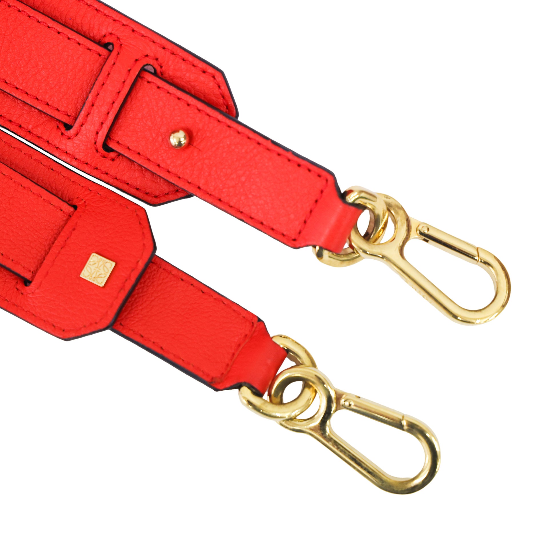 Preloved LOEWE Repeat Anagram Small Puzzle Leather Red | Luxe Again Maison