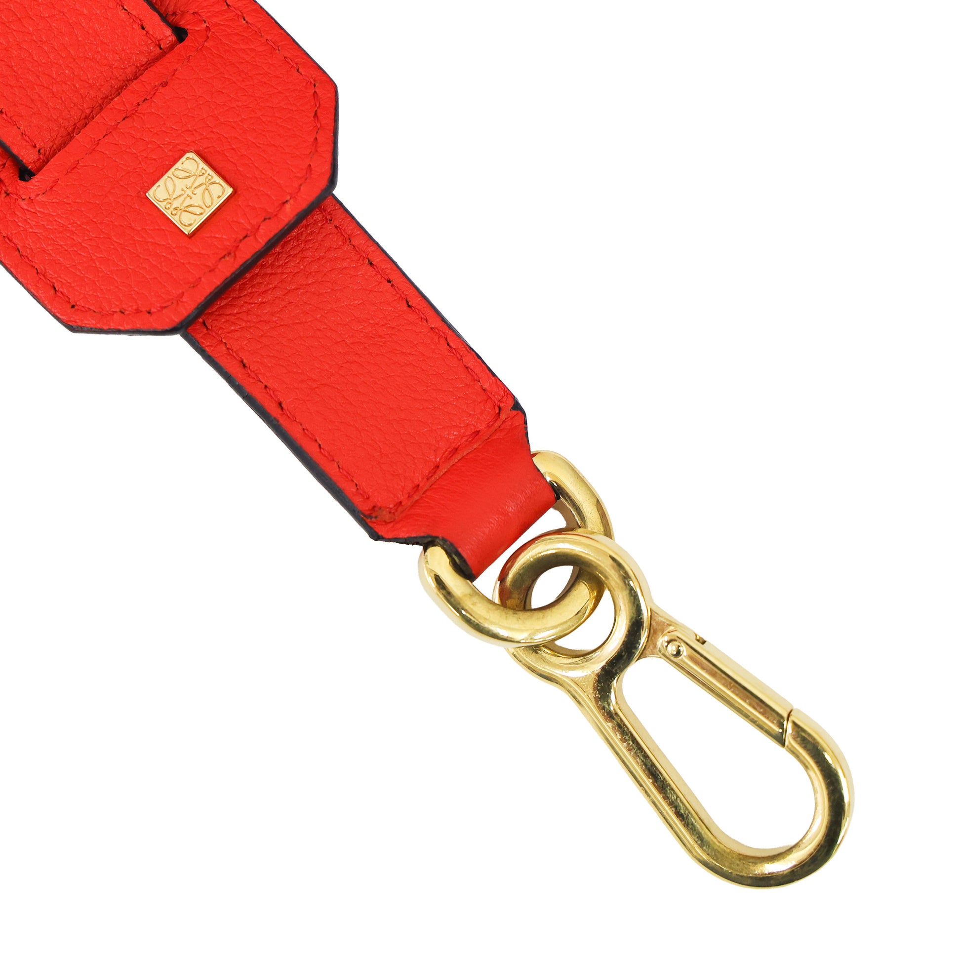 Preloved LOEWE Repeat Anagram Small Puzzle Leather Red | Luxe Again Maison