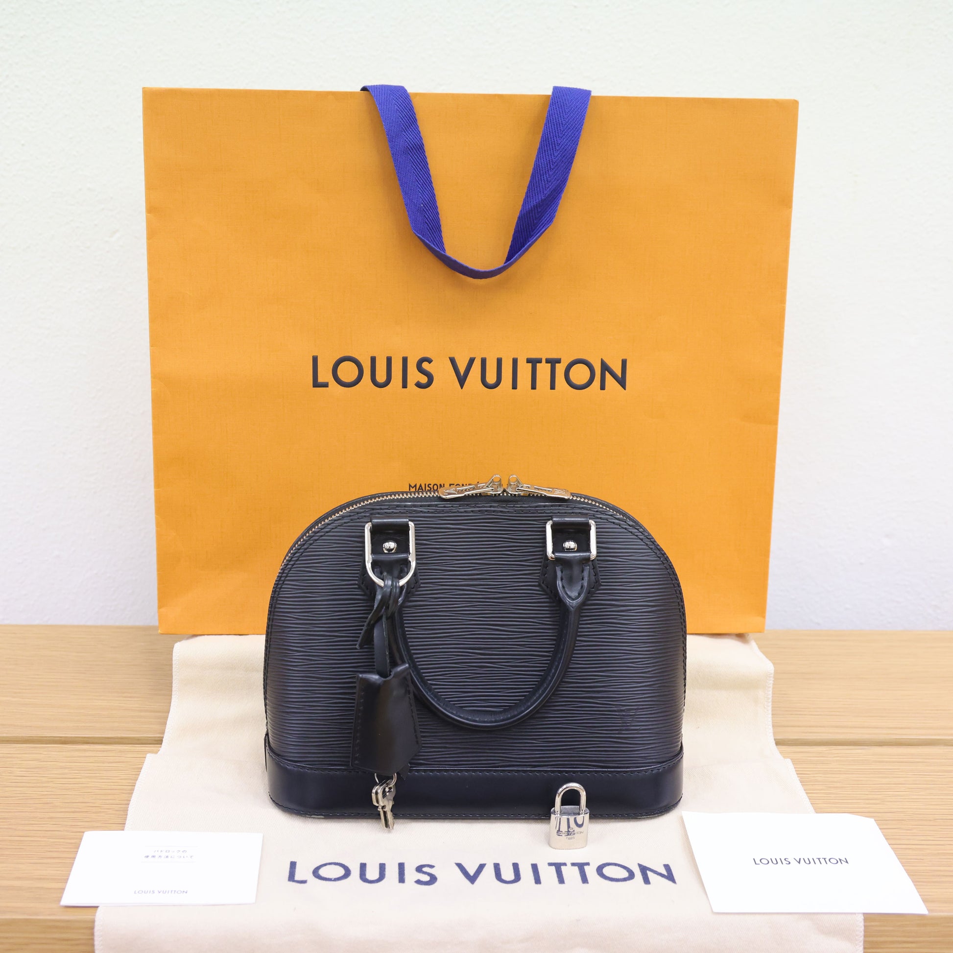 Preloved LOUIS VUITTON Alma BB Epi Leather Black Bag M40862 | Luxe Again Maison