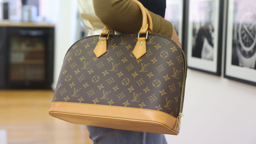 LOUIS VUITTON Alma Monogram M51130 Bag 1996
