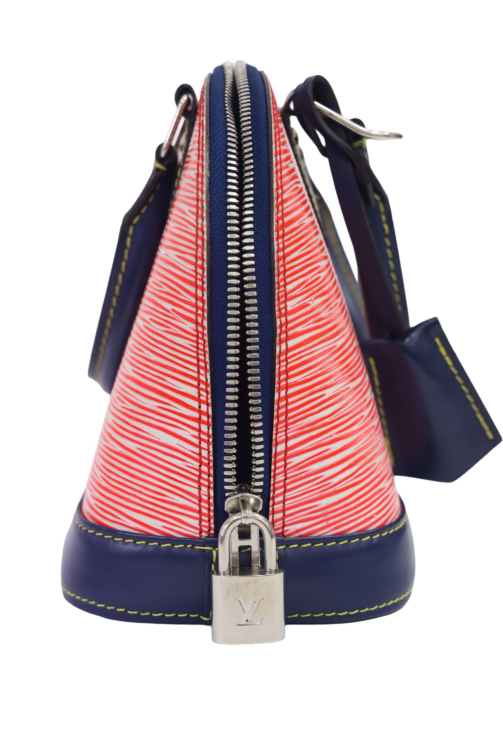 Preloved LOUIS VUITTON Epi Alma BB Red & Navy Blue  Luxe Again Maison