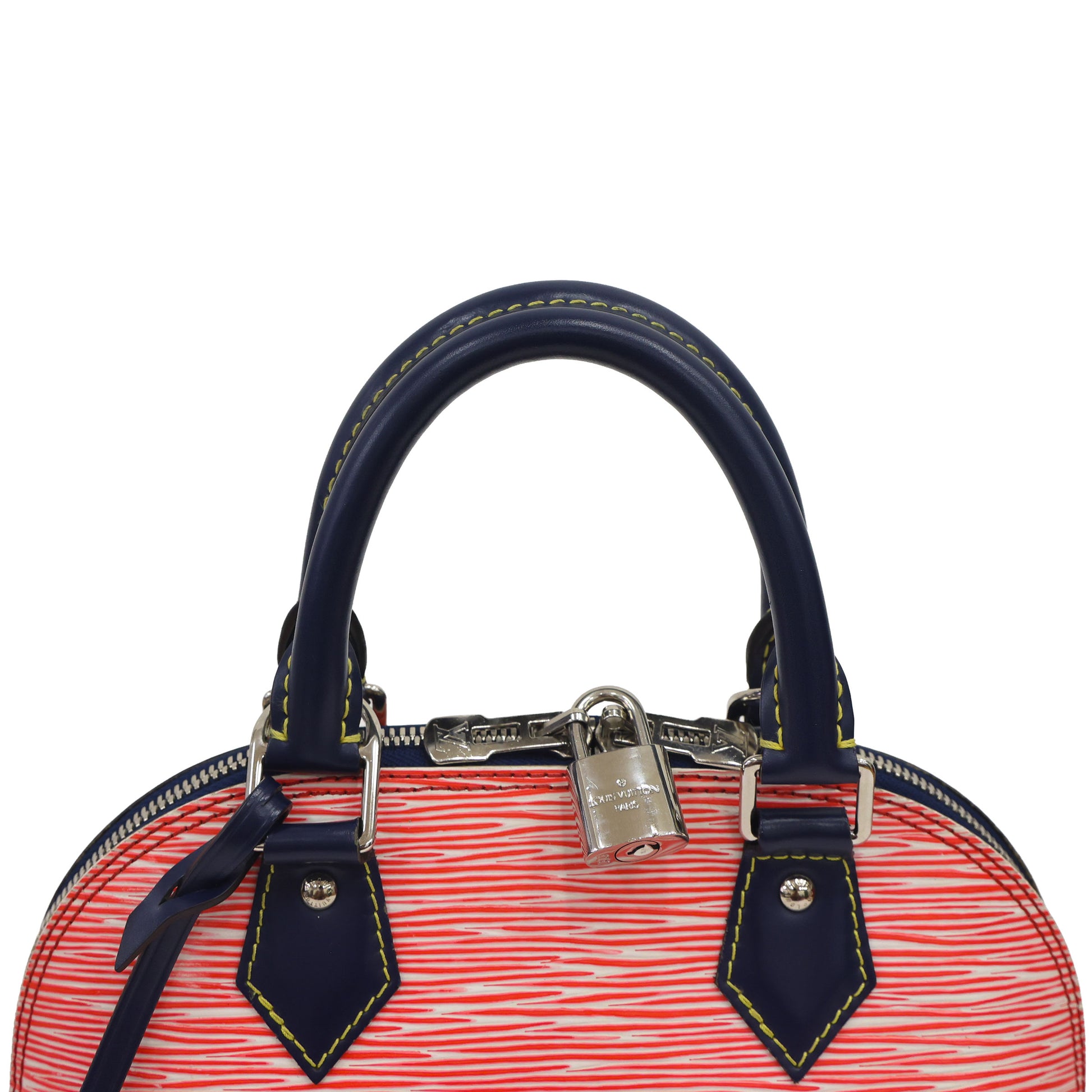Preloved LOUIS VUITTON Epi Alma BB Red & Navy Blue  Luxe Again Maison