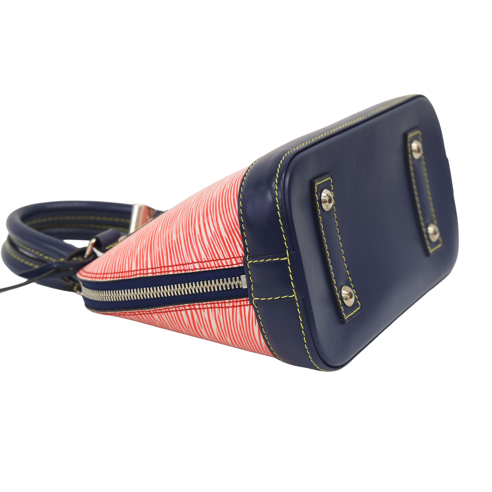 Preloved LOUIS VUITTON Epi Alma BB Red & Navy Blue  Luxe Again Maison