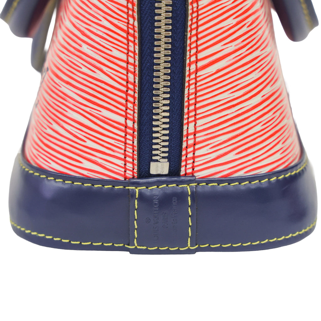 Preloved LOUIS VUITTON Epi Alma BB Red & Navy Blue  Luxe Again Maison