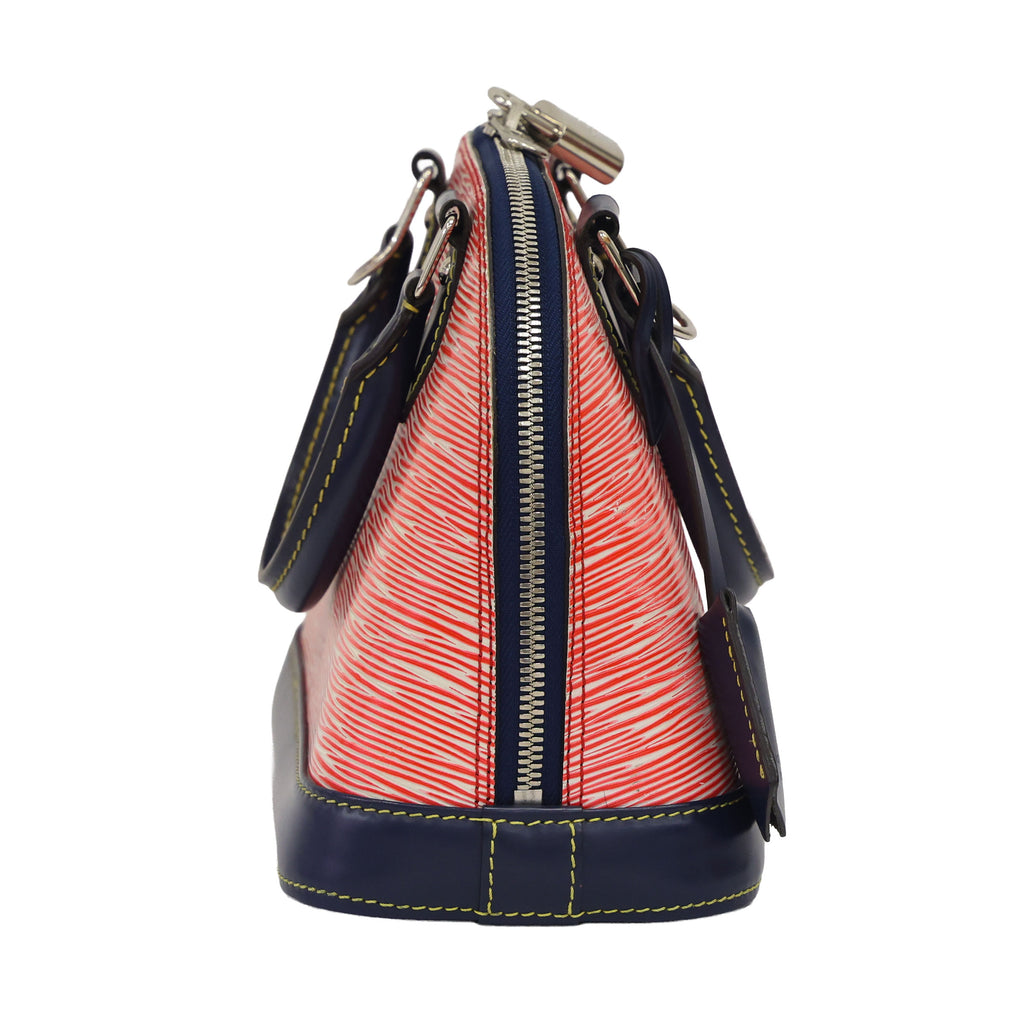 Preloved LOUIS VUITTON Epi Alma BB Red & Navy Blue  Luxe Again Maison