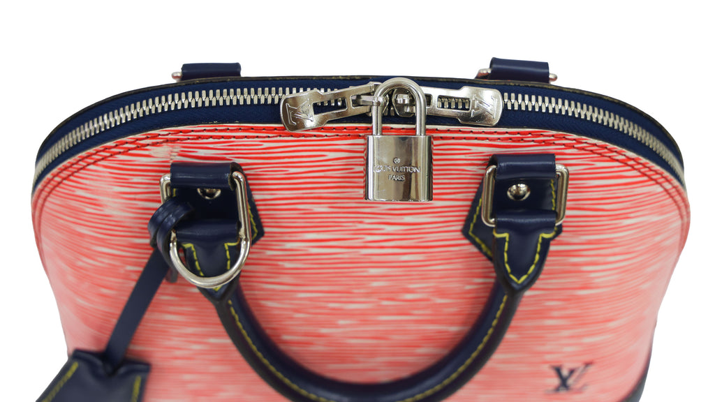 Preloved LOUIS VUITTON Epi Alma BB Red & Navy Blue  Luxe Again Maison