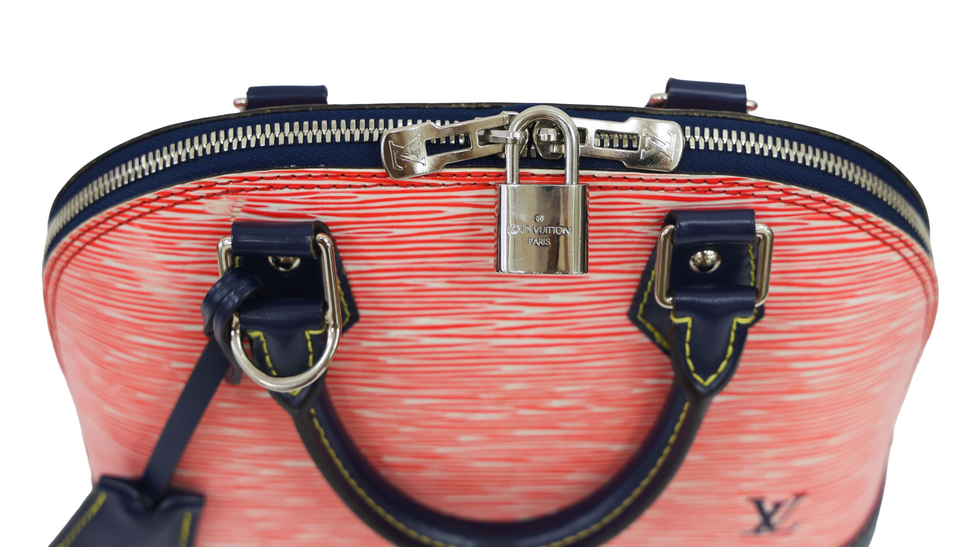 Preloved LOUIS VUITTON Epi Alma BB Red & Navy Blue  Luxe Again Maison